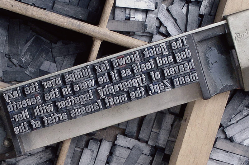 活版組版（タイポグラフィ）の規格と水平・垂直性