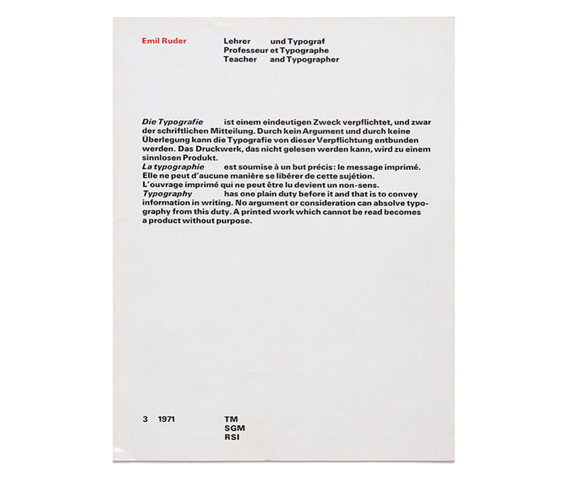 TM (Typographische Monatsblätter) (1971)